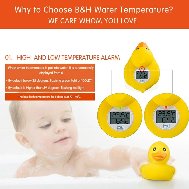 1 PC Rubber Ducky Baby Room Thermometer Bath Tub Nursery Temperature Safety Duck