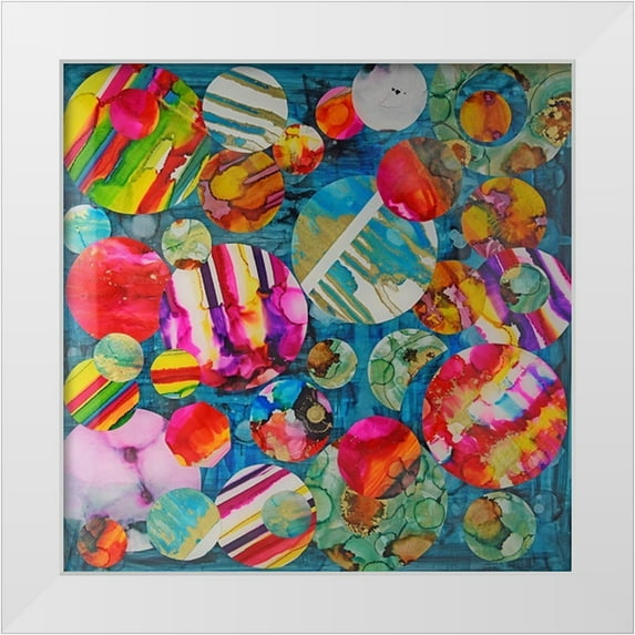 Asha 26x26 White Modern Wood Framed Museum Art Print Titled - Cerneala 18