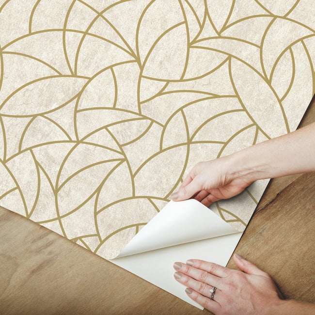 Modern Crescent Moon Peel & Stick Wallpaper