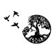 thumbnail image 1 of Tree of Life and Bird, Metal Craft Wall Decor, Hanging Iron Silhouette Ornament, 1 of 5