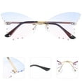 thumbnail image 2 of GOOHOCHY 1 par de lentes de fiesta de fiesta de gafas de sol de moda irregular para anteojos en forma de mariposas, 2 of 7