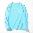 thumbnail image 5 of NuoCaiYun Women'S Long-Sleeve T-Shirts Casual Fashion Crewneck Pullover Round-Neck Printed T-Shirt, 5 of 6