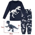 thumbnail image 2 of Conjunto de pijamas para niños pequeños, ropa de dormir de dinosaurio, regalo de Año Nuevo de dibujos animados, Top y pantalones, 100% algodón, navidad, 2 of 4