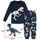 thumbnail image 2 of Conjunto de pijamas para niños pequeños, ropa de dormir de dinosaurio, regalo de Año Nuevo de dibujos animados, Top y pantalones, 100% algodón, navidad, 2 of 4