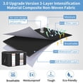 thumbnail image 4 of 100L Jumbo Zippered Quilt Storage Bag for Closet King Comforter, pillow, bedding, Clothes, Blanket Organizers with Large Clear Window & Carry Handles Space Saver(16.9×23.6×13.7in), 4 of 9