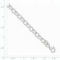 thumbnail image 2 of 925 Sterling Silver Chain Bracelet Rolo Fancy, 2 of 6
