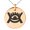 Rose, variant on Stainless Steel Aztec Universe Rune Engraved Small Medallion Circle Charm Pendant Necklace