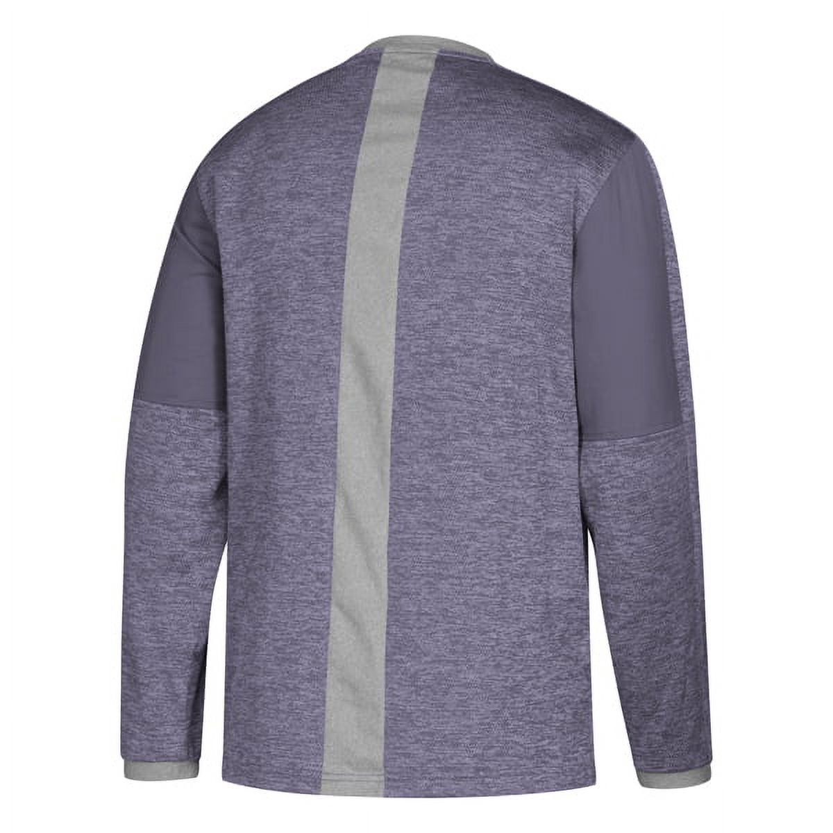 Adidas Men's Adult Fielders Choice Pullover Shirt Top Kangaroo Pocket (Gray M)