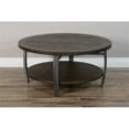 thumbnail image 5 of Pemberly Row 38" Mahogany Wood & Metal Coffee Table in Tobacco Leaf, 5 of 7