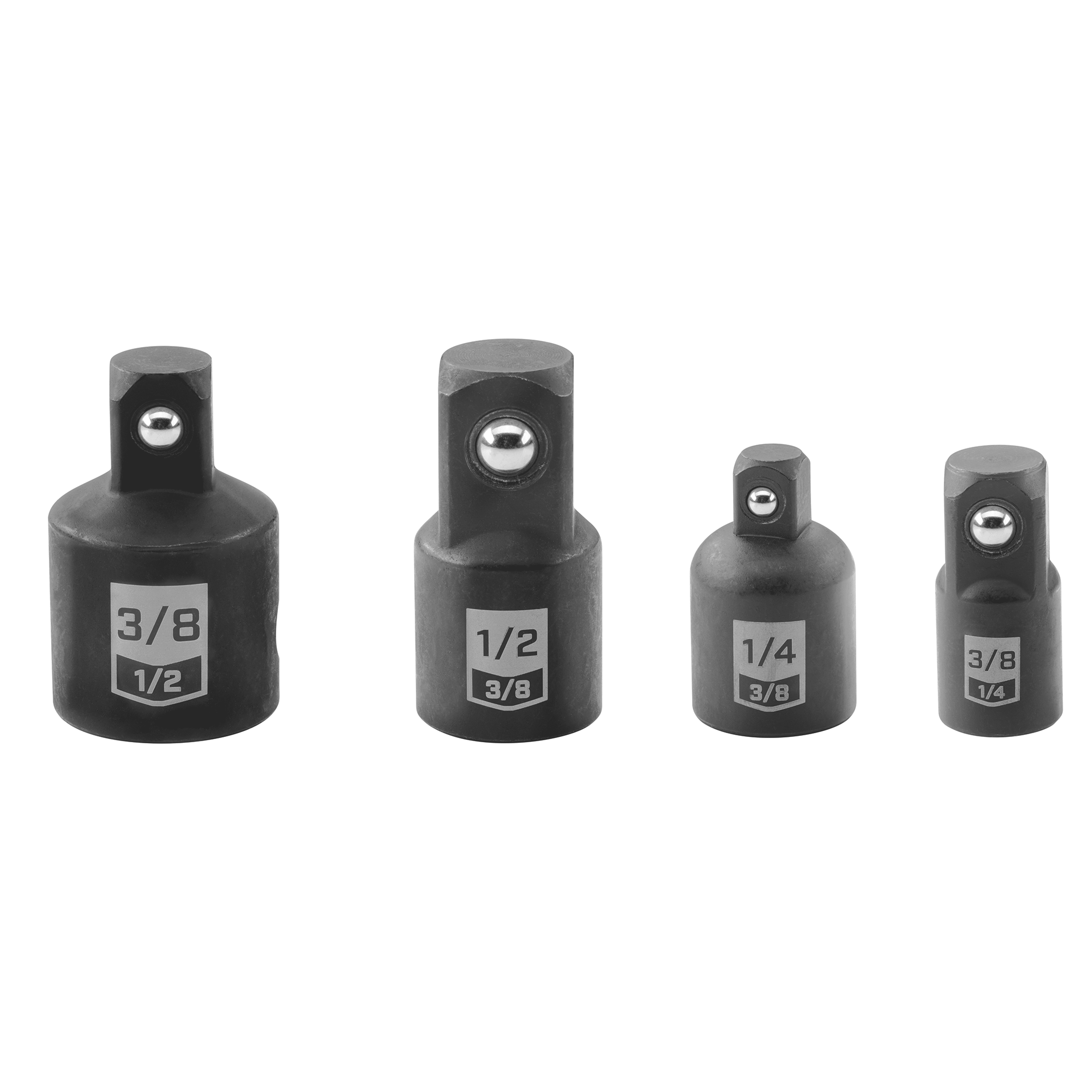 HART 4-Piece Impact Adaptor Set, Chrome Vanadium Steel