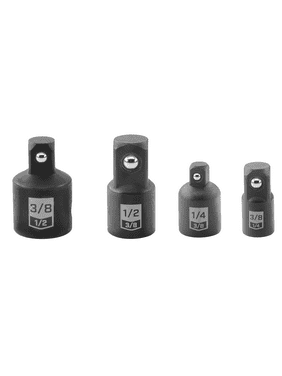 HART 4-Piece Impact Adaptor Set, Chrome Vanadium Steel