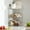 Clear #2, variant on 3-Tier Corner Spice Shelf | Wall Mounted No-Drill Kitchen Organizer | Black Plastic Storage Rack | 18.31x13.58in Countertop Organizer for Spices & Utensils