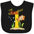 thumbnail image 3 of Inktastic I'm O-fish-ally One Cute Clownfish First Birthday Boys or Girls Baby Bib, 3 of 4