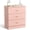 Pink-3 Drawers, variant on Ktaxon White 3 Drawer Dresser Nightstand Modern Wood Chest of Drawers Bedroom White Finish