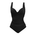 thumbnail image 3 of Gibobby Trajes de Baño Mujer Traje de baño de 1 pieza para mujer, traje de baño Sexy con realce, traje de baño de cintura alta, traje de baño de entrenam(Negro,G), 3 of 5