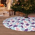 thumbnail image 6 of Rateoe Ornamental Turtles Print Christmas Tree Skirt 30" for Xmas Holiday New Year Party Circle Tree Mat Ornaments Decoration, 6 of 7