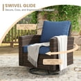 thumbnail image 4 of Vicllax 7 Pieces Wicker Patio Furniture Set 7-Seat Outdoor Conversation Set with 17.8" Coffee Table, 4 of 12
