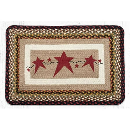 Capitol Importing 67-019PSB 20 x 30 in. PP-19 Primitive Stars Burgundy Oblong Patch