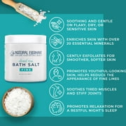Natural Elephant Dead Sea Salt with Eucalyptus and Mint Essential Oil 18oz Jar