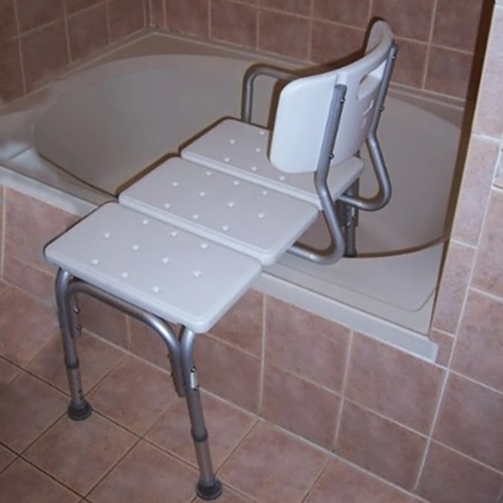 Anself Adjustable Shower Chair Seat Medical Bathroom Bath Tub Transfer