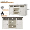 thumbnail image 3 of SinCiDo Farmhouse TV Stand for TVs Up to 80 inches, 39" Tall Entertainment Center for Living Room, 3 of 6