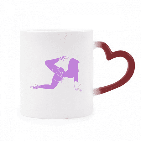 

Dancing Plump Beautiful Woman Heat Sensitive Mug Red Color Changing Stoneware Cup