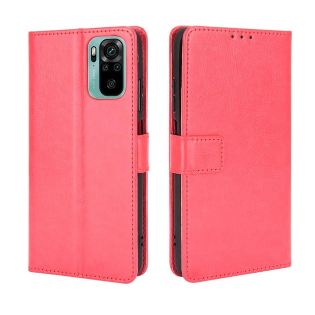 Funda tipo libro para Xiaomi Redmi Note 10s, cartera todo‑en‑uno, funda multifuncional con tarjetero y correa de muñeca desmontable