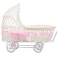 thumbnail image 2 of Cesta tejida con forma de carrito, cesta de dulces para baby shower, cesta de recuerdos, cesta de flores, decoración, 2 of 7