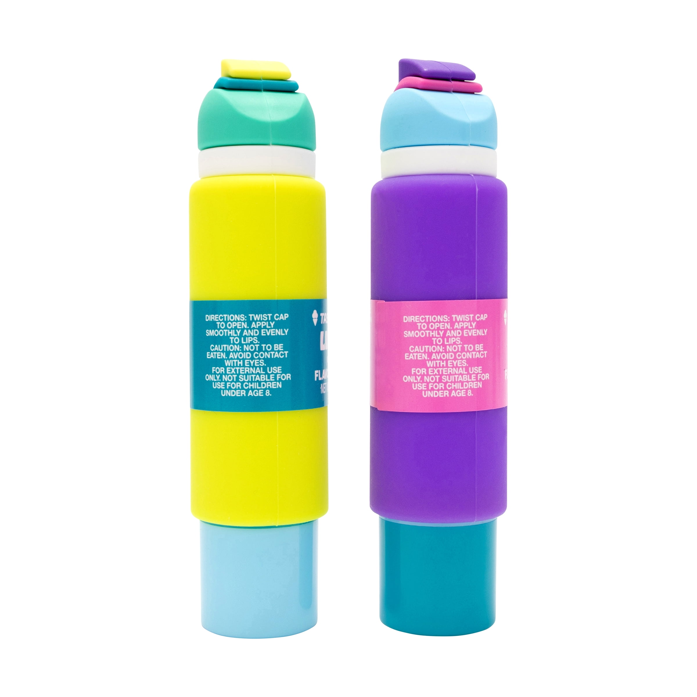 Taste Beauty Lip Sips Lip Balms, Green and Purple