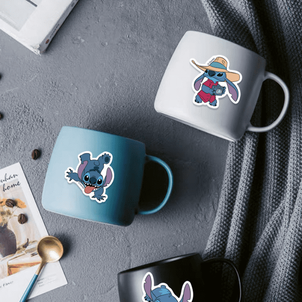 【♡a8nen♡】 YIXIGGC 50pcs Cute Stitch Cartoon Stickers, Waterproof Vinyl
