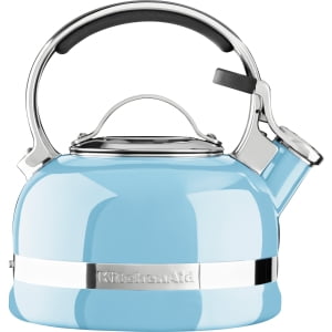 KitchenAid Porcelain Enamel Tea Kettle with Stainless Steel Handle