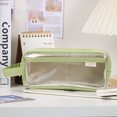 thumbnail image 3 of CSChome Pencil Pouch Clear Pencil Case – With Handle Large Capacity Korean Style Stationery Storage, 3 of 7