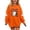 Orange, variant on Cethrio Girls Halloween Sweatshirts Size 14, Printed Long Sleeve Party Fleece-lined Halloween Tops Orange