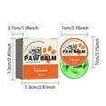 thumbnail image 3 of 2.83x2.83x1.1 inch Veterinarian Preferred Dog Paw Cream for Dry Cracked Pads Repair and Moisturizing in All Weather, 3 of 9