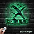 thumbnail image 4 of Craftnamesign Custom Cute American Robin Metal LED Light, Personalized Robin Bird Lover Name Sign, 4 of 5