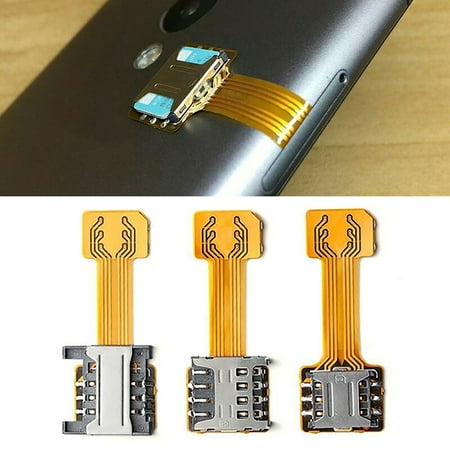 Image of Naierhg TF Hybrid Sim Slot Dual SIM Card Adapter Extender for Android Phone Micro Sim