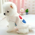 thumbnail image 3 of Dog Heart Rainbow Pattern Stitching Jacket Pet Apparel Cat Comforting Clothes, 3 of 8