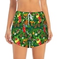 thumbnail image 2 of Balery Cute Christmas Stocking Bear Pantalones cortos deportivos para mujer con forro y dos bolsillos, elásticos, para entrenamiento, gimnasio, yoga-X-Large, 2 of 7