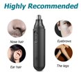 thumbnail image 4 of CHOK Nose Hair Trimmer  Professional Painless Nose Ear Eyebrow Facial Hair Trimmer for Men Women  Multifunctional Design Nose Hair Trimmer with Washable Removable Cutter Head  Safe and Ef, 4 of 10