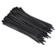 thumbnail image 2 of Bridas para cables de nailon de 200 Uds., bridas para cables con anillo de plástico blanco y negro autoblocantes, Cables fijos, varias especificaciones, 2 of 4