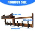 thumbnail image 5 of Sinyiin Bucolic Industrial Wall Shelf Organizers Heavy Duty Metal Brackets And Natural Wood Home Storage Solution, 5 of 9