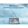 Emerson Portable Electric AM/FM Radio with Built-in Speaker, ER-7001 ...