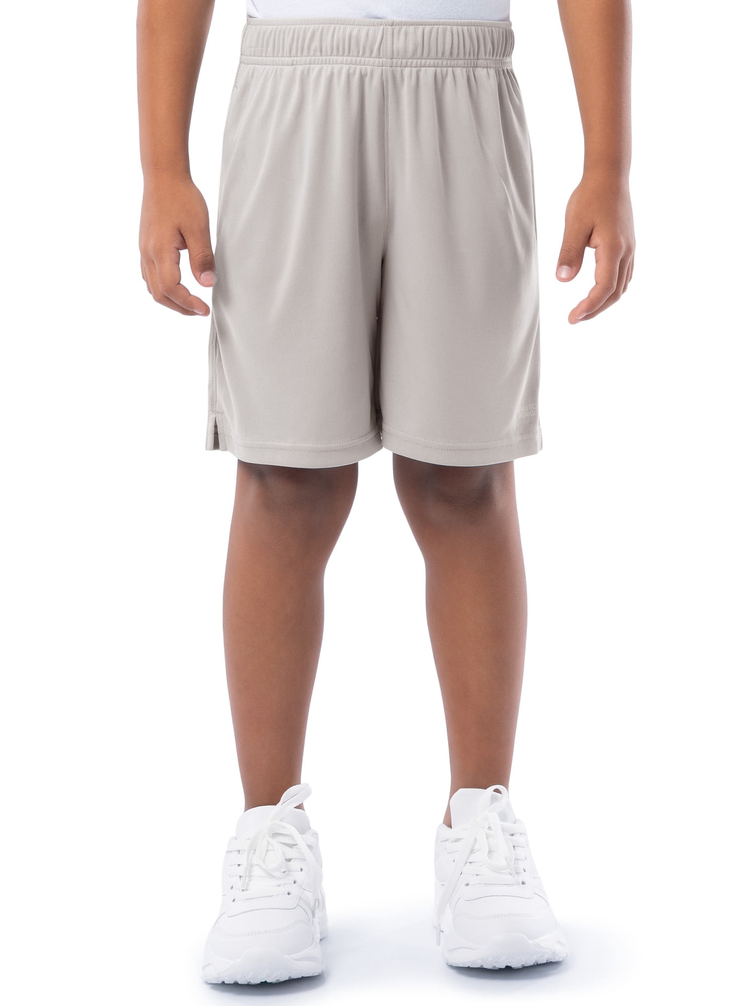 Athletic Works Boys Core Performance Shorts, 2-Pack, Sizes 4-18 & Husky