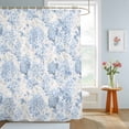 thumbnail image 4 of Shower Curtain Blue Hydrangea Shower Curtains for Bathroom Decor, Waterproof Polyester Shower Curtain Set with Hooks, Small Stall Size 36" x 72" Spring Flower Leaf, 4 of 9