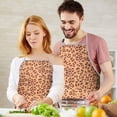 thumbnail image 5 of Leopard Print Adjustable Waterproof Apron for Adults 33x27 Inch – Cooking Apron with 2 Large Pockets, Durable Polyester Bib for Kitchen, Baking, BBQ, and Home Use, 5 of 6