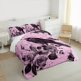thumbnail image 4 of Manfei Cartoon Gothic Crow Bedding Comforter Set, Romantic Halloween Twin Comforter Sets, Teens Kids Child Reversible Bedding Set, Ultra Soft Home Decor, 2pcs, 4 of 9