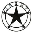 thumbnail image 3 of Western Patriotic Lone Star State Texas With 4 Stars Metal Wall Circle Sign 24"D, 3 of 8