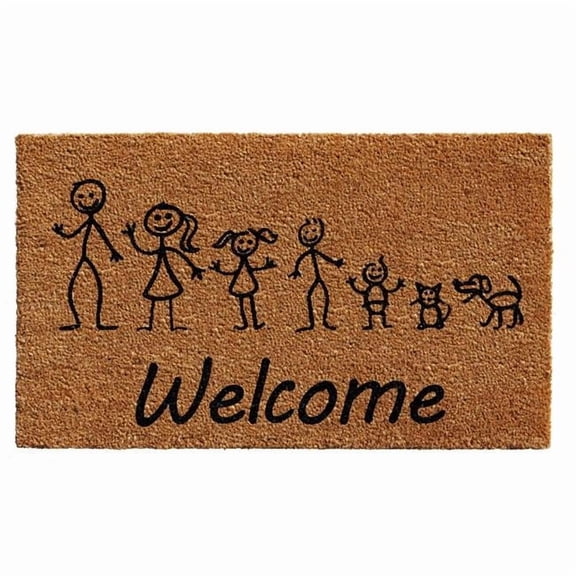 Calloway Mills Stick Family Outdoor Doormat 24" x 36"
