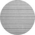 thumbnail image 2 of Addison Rugs Mayfield Washable Transitional Stripes Silver Round Rug, 8' x 8', 2 of 5