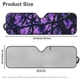 thumbnail image 7 of Yuyamidu Purple Branch Windshield Sun Shade Compatible with Jeep JK JKU JL JLU 1997-2023 Camo Hunting Windshield Sun Visor Blocks UV Rays, 7 of 7